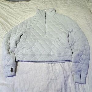 lululemon athletica Light Gray Quilted Puffer Jacket